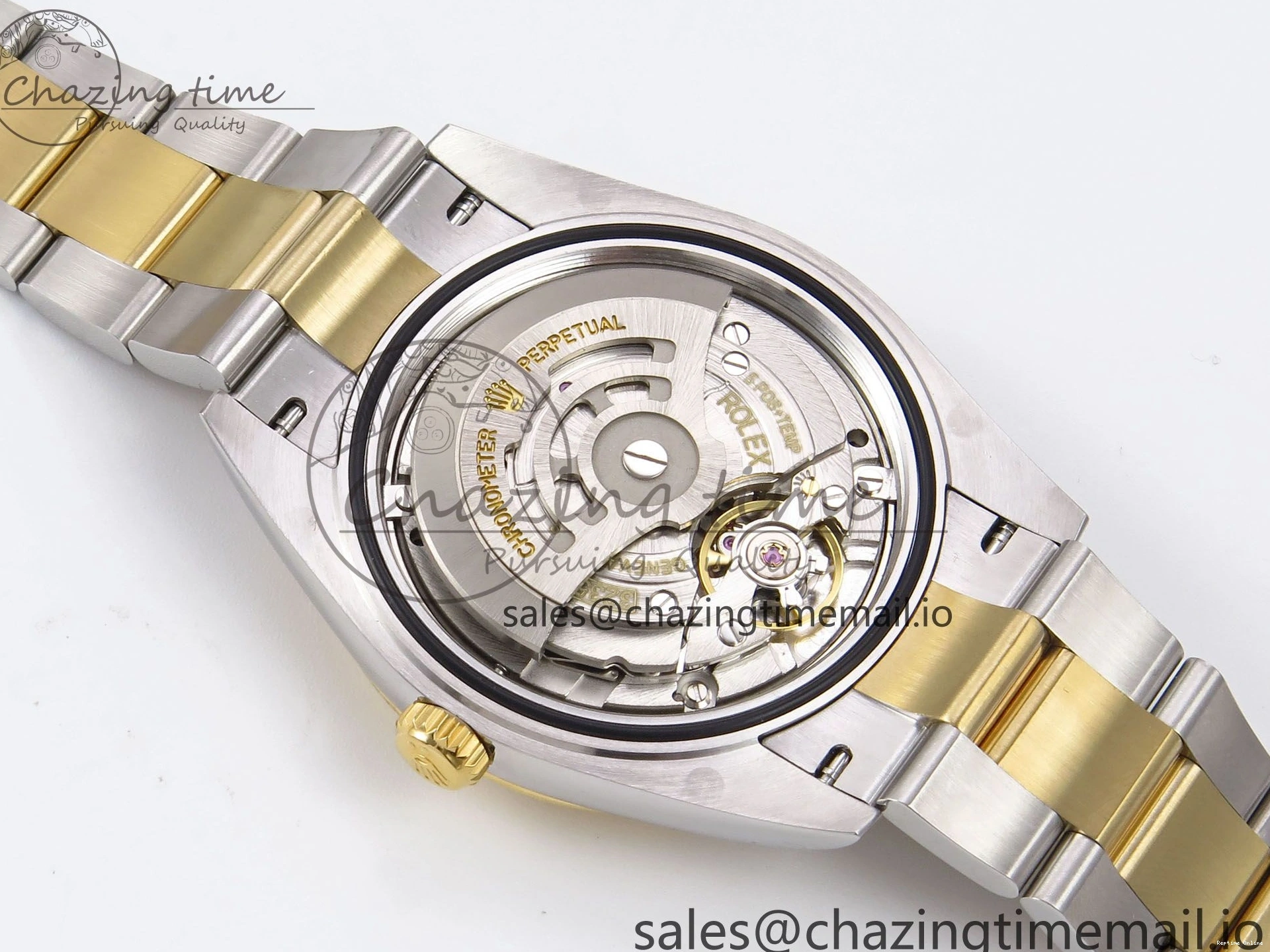 0215 DateJust 41 126333 EWEF Best Edition YG Stick Dial on SS YG Oyster Bracelet A Durable 971